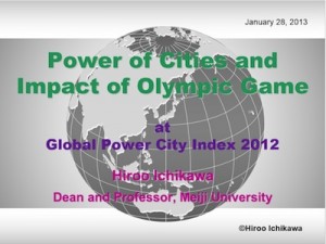Olympics and the Future of City:From London Olympics to Tokyo 2020